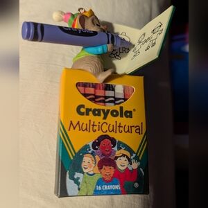 Hallmark Christmas Crayola Multicultural Ornament Colorful World 1995 Crayons